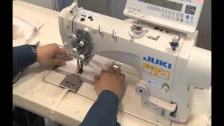 Juki LH3528A Two Needle Lockstitch Machine [upl. by Ritch]