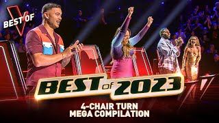 TWO HOURS of 2023’s Greatest 4CHAIR TURNS on The Voice  Best of 2023 [upl. by Adnohryt]