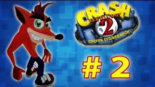 Guía 2 Crash Bandicoot 2 Español 5 Cristales  1º jefe  Ripper Roo [upl. by Apul]