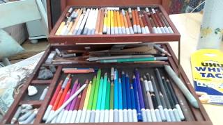 Painting with pastel pencils [upl. by Bigg]