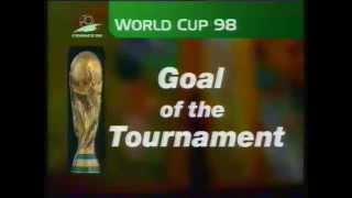 World Cup 98 Goals of the Tournament BBC 1998 [upl. by Hterag866]