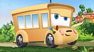 The wheels on the bus Nursery Rhyme with appMinkcom preschool kindergarten songs Pencil Drawing [upl. by Rox709]