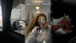 vlog  Feeling sick skin care routine home shopping office mornings impromptu hair date amp more [upl. by Luanni]