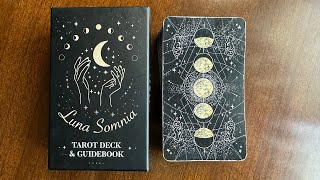 Honest Tarot Deck Review Luna Somnia Tarot by shoresofmooncom [upl. by Damalas]