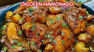 CHICKEN HAMONADO  How to cook Chicken Hamonado  Filipino Style Chicken Hamonado [upl. by Adnohrahs]