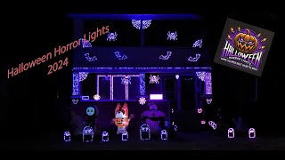 Reed Family Light Show Halloween 2024 Halloween Horror Lights [upl. by Aray860]