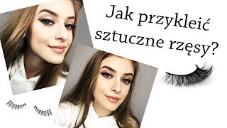 Jak przykleić sztuczne rzęsy Czy sztuczne rzęsy niszczą naturalne rzęsy Aplikacja sztucznych rzęs [upl. by Neelik]