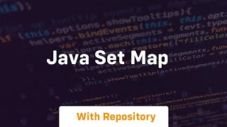 java set map [upl. by Spratt2]