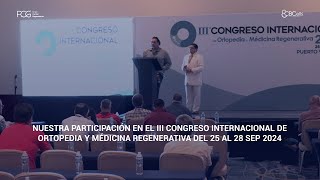 Nuestra participación en el III Congreso internacional de ortopedia y médicina regenerativa 🧬 [upl. by Aserehs926]