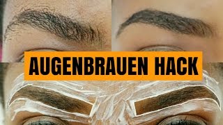 OMG Nie wieder Augenbrauen zupfen   BEAUTY HACK [upl. by Tellford]