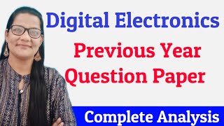 Digital Electronics Previous Years Question Paper  Zeenat Hasan Academy [upl. by Philander]