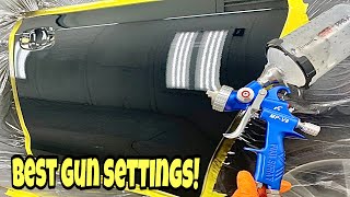 The Best Paint Gun Settings for Spraying Clearcoat [upl. by Anomor]