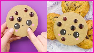 DIY Pop It fidget Toy  How to Make Tiktok fidget toy  Chocolate Chip Cookie Popit SHORTS [upl. by Drofnil]