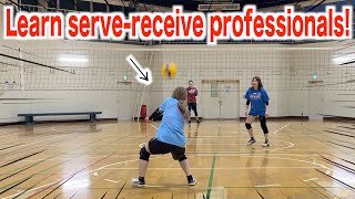 Learn tips from a serve receive professional【volleyball】 [upl. by Dorolisa]