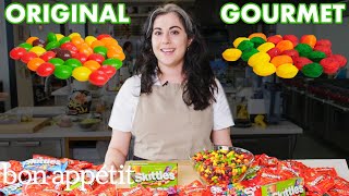 Pastry Chef Attempts To Make Gourmet Skittles  Gourmet Makes  Bon Appétit [upl. by Soisatsana599]