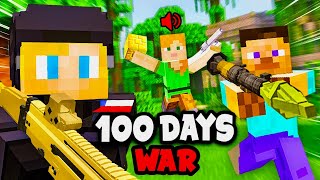 I Spent 100 Days on a WAR SMP SERVER in Minecraft… This is What Happened… [upl. by Haley]