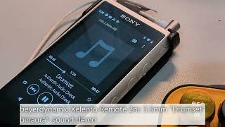 beyerdynamic Xelento Remote 2nc 3 5mm Drumset binaural sound demo [upl. by Lawry]