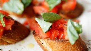 Rezept Bruschetta mit Tomaten und Basilikum selber machen [upl. by Corrine807]