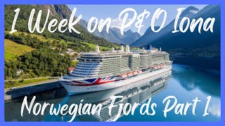 1 week Norwegian Fjords Cruise on PampO Iona Part 1 [upl. by Chin]