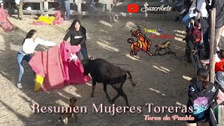 Resumen Mujeres Toreras  Toros de Pueblo [upl. by Ahsemak]