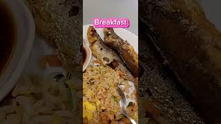 shortOFW Simple Breakfast Fried Rice amp Fried Fishhappytummyfelyganzagan2822 [upl. by Eicam]