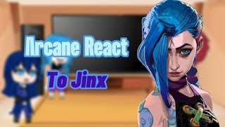 Arcane React Gacha To Jinx  Gacha React [upl. by Ardelle]