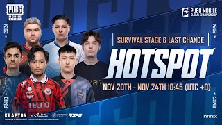 Survival Stage Hotspot  2024 PUBG MOBILE GLOBAL CHAMPIONSHIP [upl. by Ainigriv]