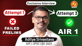 Unveiling the Unknown Success Secrets of AIR 1 IAS Aditya Srivastava  UPSC CSE 2023 Topper [upl. by Ocnarfnaig]