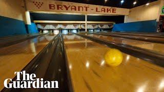 Onetake drone video of Minnesota bowling alley goes viral [upl. by Nnewg]