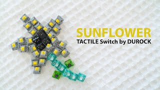 Sunflower T1 Tactile Switch  Better than BOBA U4T [upl. by Nnairek]