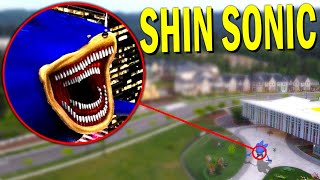 Drone Catches SHIN SONIC IN REAL LIFE THE SONIC TAPES MOVIE [upl. by Aneba]