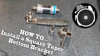 Bottom Bracket replacement Square Taper removal and install UN300 THE CYCLE RENOVATOR [upl. by Norword90]