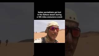 Italian pentathlete survived 9 days lost in the Sahara desert while attempting a 145 miles event [upl. by Timrek838]