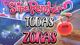 TODAS LAS ZONAS QUE CONOCEMOS HASTA AHORA EN SLIME RANCHER 2  CURIOSIDADES [upl. by Cheyney]