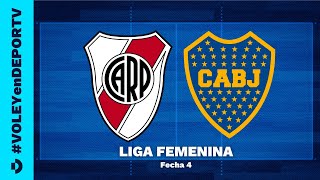 River vs Boca  Fecha 4  Liga Argentina de Vóley Femenino  VOLEYenDEPORTV [upl. by Spurgeon434]