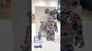 NBA x Bearbrick Logo Pattern 400 amp 100 💙 Kyoda1 NBA Bearbrick [upl. by Eniarol]