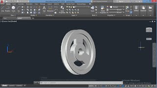 V groove pulley in AutoCad [upl. by Mariandi724]