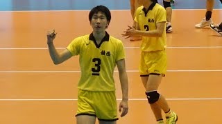 春高2018 鍬田憲伸選手の凄いスパイク・バックアタックと荒尾怜音選手のナイスレシーブampディグ Japan volleyball [upl. by Okimuk507]