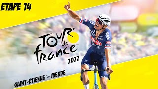 Tour De France 2022  Étape 14  SaintÉtienne  Mende [upl. by Irrol]