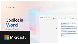 Copilot in Word  Transform a document [upl. by Deutsch]