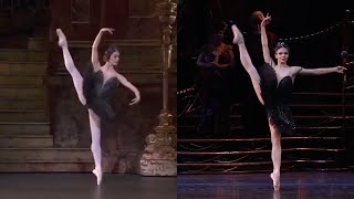 Black Swan Variation Split Screen Nunez Osipova [upl. by Fidelity]