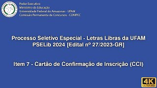 PSELib 2024  Edital em Libras Item 7 [upl. by Datha]