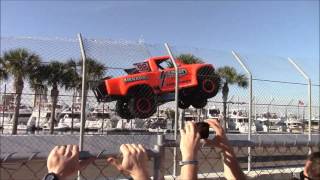 Stadium Super Trucks Trackside by the Ramp [upl. by Frasco]