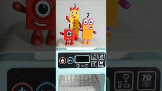 Satisfying Dishwasher Cleaning Numberblocks  ASMR Toy Washing Fun numberblocks dishwasher toys [upl. by Nyladnar726]