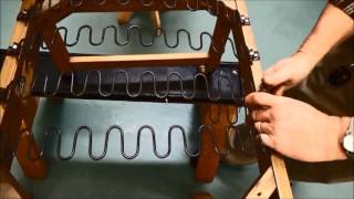 Upholstery Basics Step by Step Installing Zig Zag Springs [upl. by Hayward89]