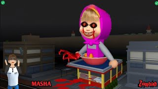 MASHA Baby Exe Zombie Haunted YUTA amp MIO 😱  SAKURA School Simulator Horror Drama 👺 [upl. by Alim]