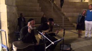 Orthodox Jewish musicians play Clapton in the Jerusalems mall 5 [upl. by Thadeus158]