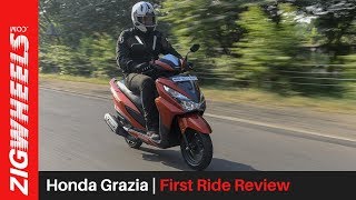 🛴 Honda Grazia  First Ride Review  ZigWheelscom [upl. by Osner19]