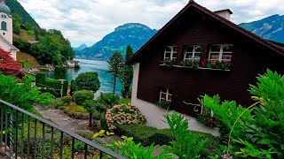 A MAGICAL STROLL BY LAKE LUCERNE 🌊🇨🇭  BREATHTAKING SWISS SCENERY [upl. by Remmos]