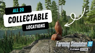 SILVERRUN FOREST  Collectable Locations  Farming Simulator 22 [upl. by Ambros]